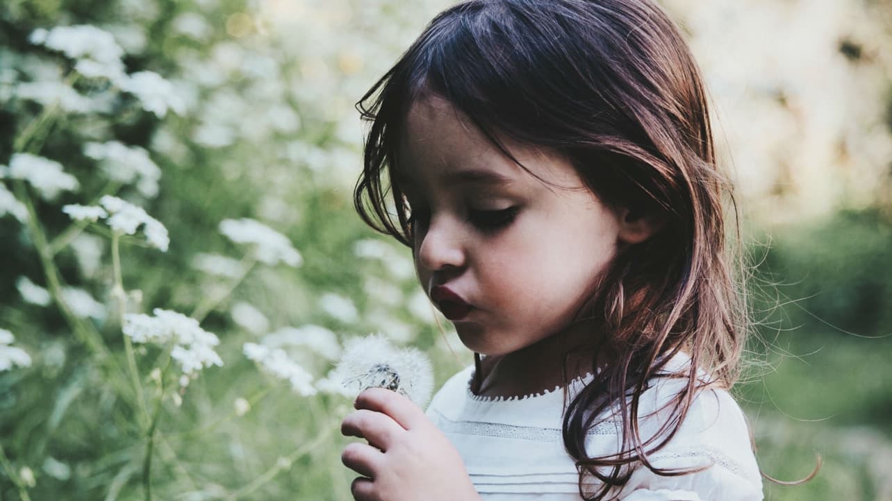 Girl with a flower